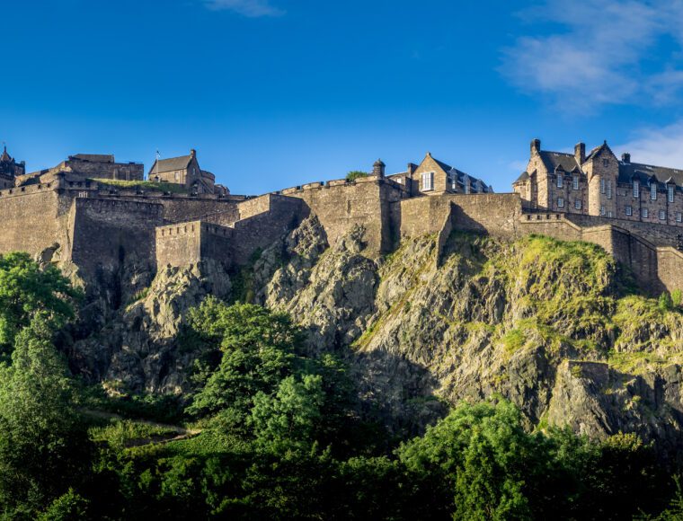 A photo of Edinburgh castle